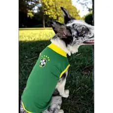 Blusa Brasil copa do mundo Pet