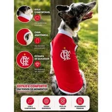 Camisa time para cães 🐶⚽️Camisa Pet estilo torcedor confortável
