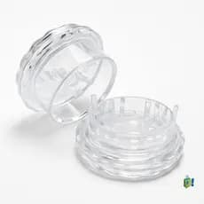 Picador/Triturador de Alho Manual 8cm Transparente Resistente Prático Compacto Fácil de Usar e Limpar Para Temperos