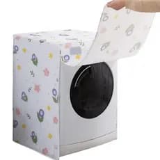 Capa Impermeável para Máquina de Lavar 62x58x85cm Resistente Protetora Sol Chuva Poeira Arranhões Uso Interno/Externo