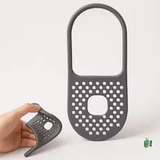 Suporte/Porta Esponja de Pia em Silicone Flexível com Drenagem Rápida Ventilado Antimofo Ideal para Cozinha e Lavanderia