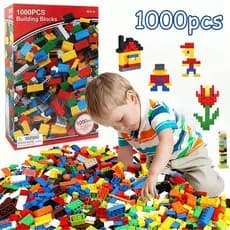 500/1000 peças blocos de montar infantil Tamanho padrão brinquedos educativos