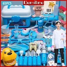65pcs Brinquedo de médico Brinquedos educativos para crianças