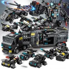 700pcs Blocos de construção Estação de Polícia SWAT Puzzle Brinquedo Educativo Crianças Construção Carro