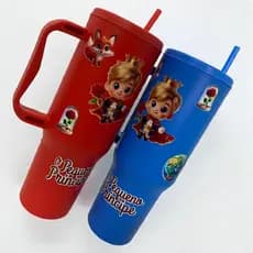 Copo com Canudo O Pequeno Principe 1200ml Em Policarbonato Personalizado + Brinde !