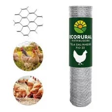 Tela Galvanizada Fio 23 1,50 + Brinde Kit Completo - Escolha Entre 50, 30, 25 e 20 Metros
