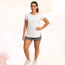 Camisa Feminina Dry Fit  Academia Camisa Musculação Treino Caminhada Camiseta Blusa tapa bumbum
