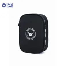 Hang loose mochila grande estojo case Black Men's Pencil Case with 2 Compartments