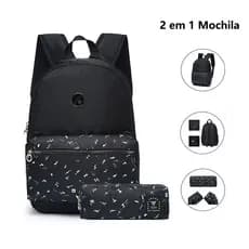 Hang Loose 2 em 1 mochila  à prova d'água feminina trabalho mochila grande Mochila Estojo