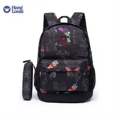Hang Loose 2 em 1 mochila grande mochila masculina reforçada  Kit Mochila Estojo