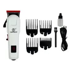 Máquina Cortadora de Cabelo Profissional Recarregável AL-2335 | Barba e Acabamento