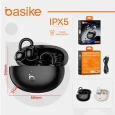 Basike Fone de Ouvido Sem Fio Basike Bluetooth 6.0, Hi-Fi, 30h de Bateria, Cancelamento de Ruído ENC