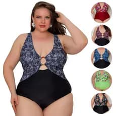 Maiô Plus Size Poliamida Modelador Reforçado Premium Bojo Verão Praia Piscina maiô Hidroginastica