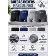 KIT 12 / 8 /4 CUECA BOXER MASCULINA ALTA QUALIDADE TECIDO PREMIUM MICROMODAL TEXTURA SUPER MACIA CONFORTÁVEL ADULTO