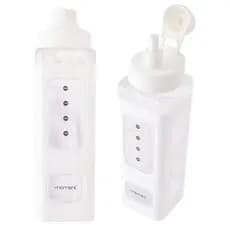 Garrafa De Água Quadrada Branco 700ml-5216