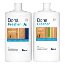 Kit Bona Cleaner Limpador Concentrado + Bona Freshen Up 1L 🪵 Renovador Piso de Madeira Semibrilho