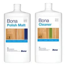 Kit Bona Cleaner Limpador Concentrado🧽 + Bona Polish Fosco Matt 🪵 Restaurador Pisos de Madeira