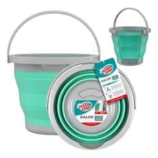 Balde Dobrável 5L Flash Limp 🪣 Flexível Multiuso Portátil Compacto e Resistente