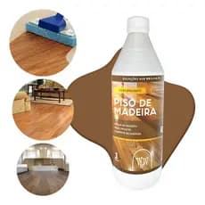 Cera Piso Madeira Brilhante 1L W&W ✨ Renovadora Resistente