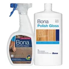 Bona Cleaner + Bona Polish Brilho Restaurador Pisos Madeira