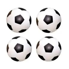 10 Bola de Vinil Dente De Leite Branco com Preto Futebol