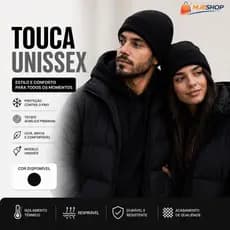 Touca de Frio Básica Unissex Estilo Urbano Inverno Moda Casual Tendência