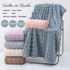 Toalhas de banho Microfibra 70×140cm 280g – Praia, Piscina, Rápida Secagem, Macia e Confortável