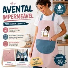 Avental Impermeável para Cozinha, Limpeza e Tarefas Domésticas,A Prova De Água De Limpeza