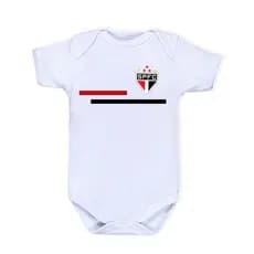 Body Bebê Temático Time SPFC São Paulo Menino Menina 100% Algodão Luxo