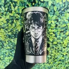 COPO TÉRMICO Harry Potter personalizado a laser  360º Graus 473 ML