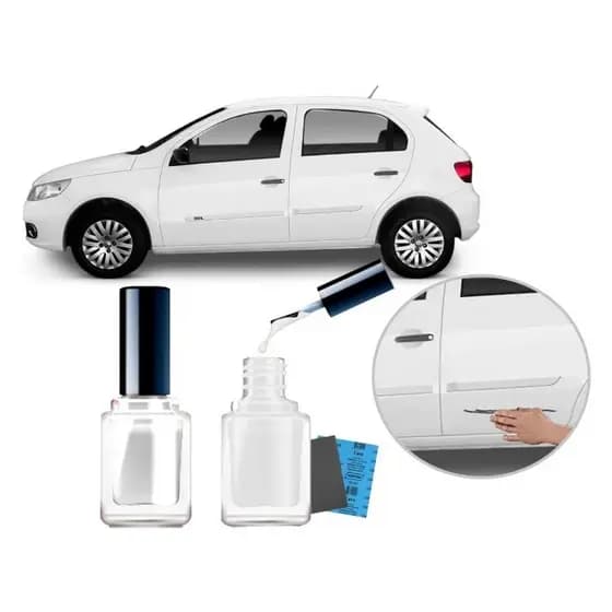 Tinta Tira Risco Automotivo Cor Carro Volkswagen Gol Branco Cristal Padrão Uso Profissional