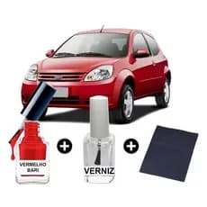 Tinta Tira Risco Automotiva Ford Ka Vermelho Bari Uso Profissional