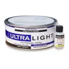 Massa Plastica Automotiva Ultra Light 495g Uso Profissional