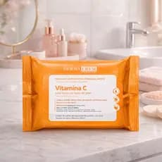 Lenços Demaquilantes Dermachem Vitamina C 25 Unid – Remove Maquiagem e Revitaliza