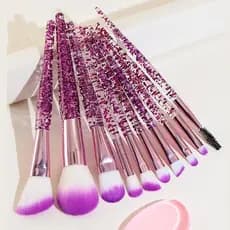 Kit com 20 Pincéis de Maquiagem com Estojo – Ideal para Base, Blush e Sombra – Cerdas Macias