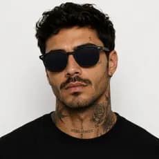 Óculos De Sol Hexagonal Acetato Finoti Feminino Masculino UV400 Original
