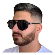 Óculos de sol Masculino Finoti Original Retrô Steampunk  Alok