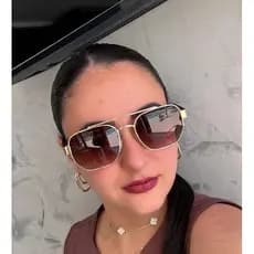 Óculos de sol quadrado demolidor premium ponte dupla preto com prata armação em metal solar motorista degrade marrom
