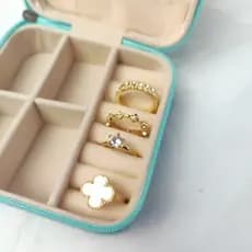 KIT 4 ANEL FEMININO COM FLOR