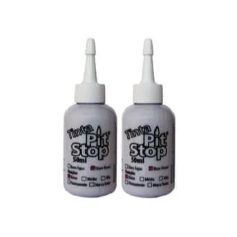 2 Tintas p/ Giz Líquido Titã Valvulado 50ml Cor Branca