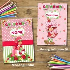 Lembrancinha Moranguinho | Livrinho para Colorir Personalizado | Festa Infantil / Revista infantil
