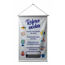 BANNER EM LONA ARTE PRONTA - REFORÇO ESCOLAR