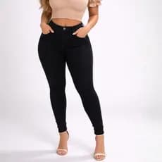 Calça Jeans Feminina Skinny Cintura Alta Premium com Lycra Modela Corpo Levanta Bumbum 36 ao 46