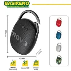 INOVA Caixa de Som Bluetooth 5.1 Portátil 40W Áudio Premium Potente TWS Sem Distorção Compacta Leve Bateria 500mAh