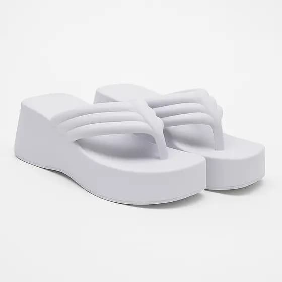 Chinelo Plataforma Feminino Leve e Confortável, Perfeito para o Verão Casual