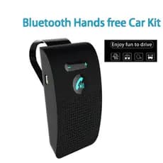 Kit De Carro Viva-Voz Com Alto-Falante Bluetooth , Clipe De Viseira Solar , Receptor De Áudio Sem Fio , Reprodutor De Mú