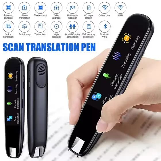 Caneta Tradutora De Voz Inteligente , 2025 , Para Tradução Instantânea De Idiomas , Tradutor Instantâneo , Livro , Ferra
