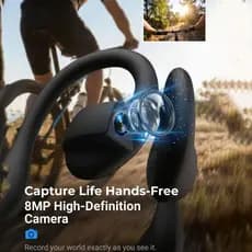 Fones De Ouvido Bluetooth Com Câmera Inteligente 2026 , Fotografia De Alta Definição E Gravação De Vídeo Para Ciclismo A