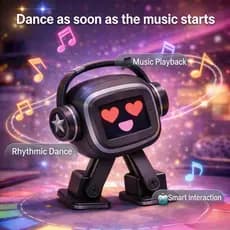 AI Chatbot Robot – Companion Interativo Inteligente , Display Emoji , Canto E Dança , Assistente Personalizado , Present