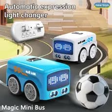 Inteligente RC Magia Mini Ônibus Controle Remoto Gesto Detecção Indução Siga Dos Desenhos Animados Carro Animação Veícul